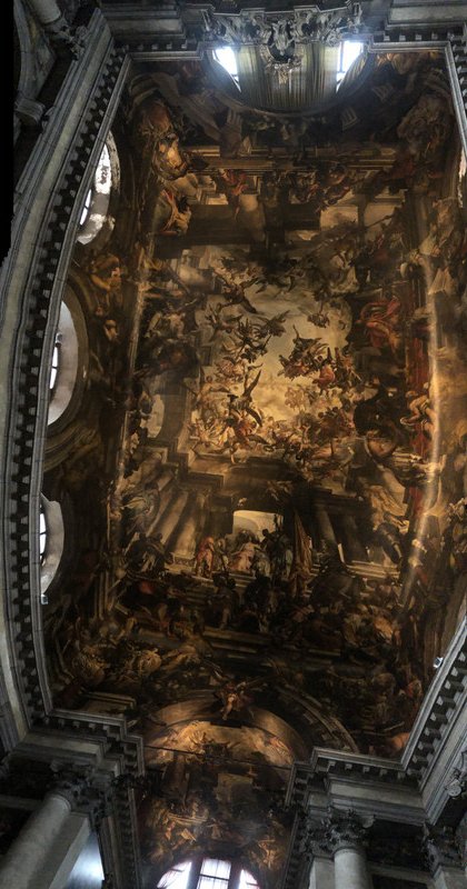 Largest painted canvas ceiling in the world