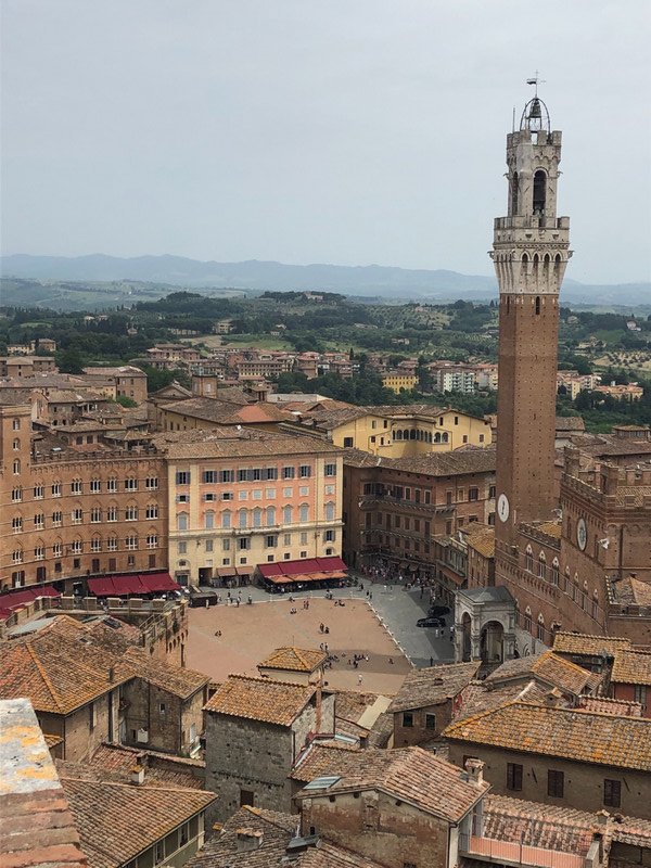Siena from above