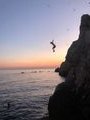 cliff jumping from Buzo bar