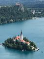 Bled island from Osojnica viewpoint 