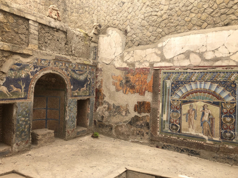 original interior walls At Herculaneum 