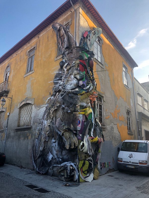 ‘Half Rabbit’ by Bordalo II - Porto 