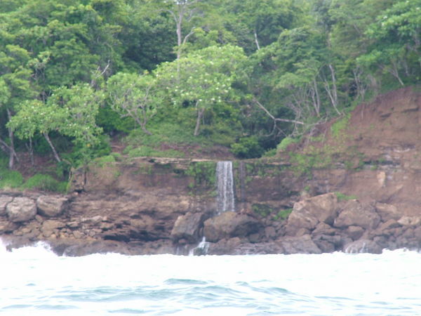 One of the very few waterfalls that spill into the ocean