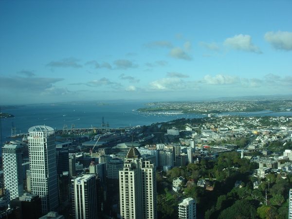 View of Auckland harbor