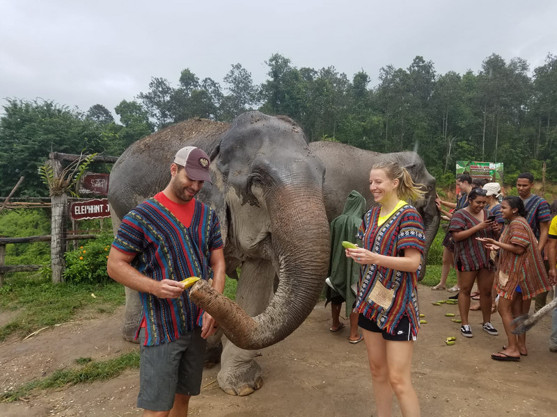 Kristy and Brad at Elephant Sanctuary 2