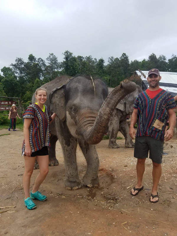 Kristy and Brad at Elephant Sanctuary 3