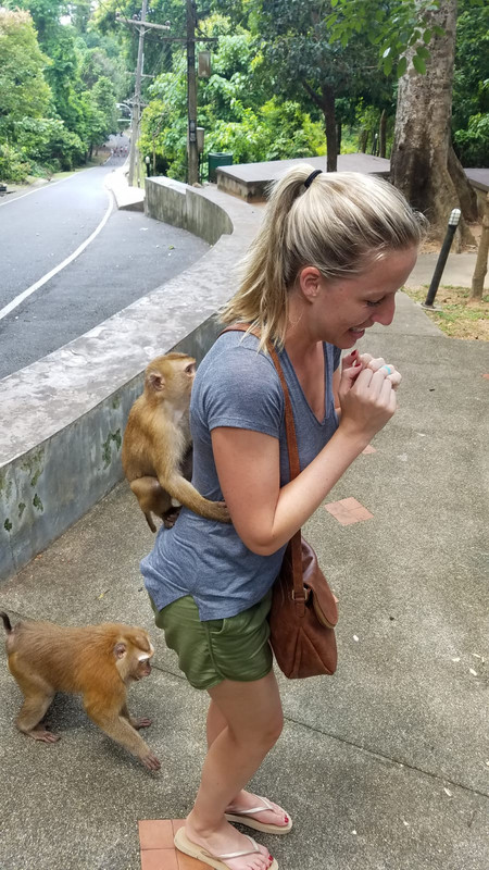 Kristy with Monkey