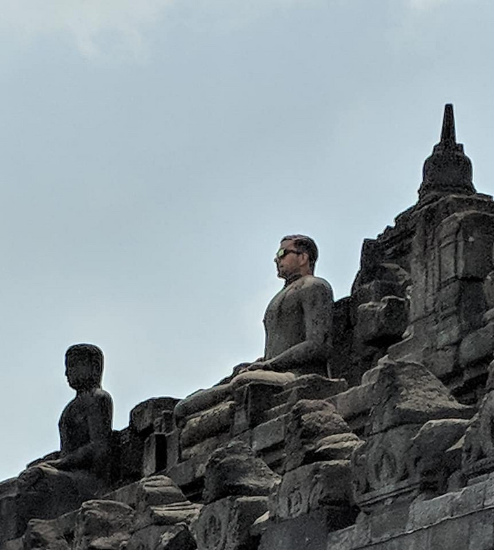 Brad at Borobudur