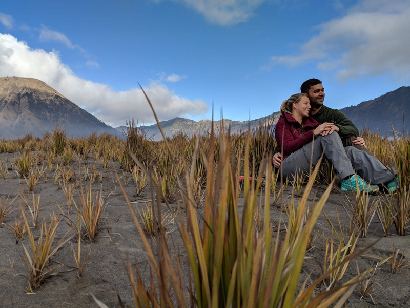 Kristy and Brad Bromo Valley 1