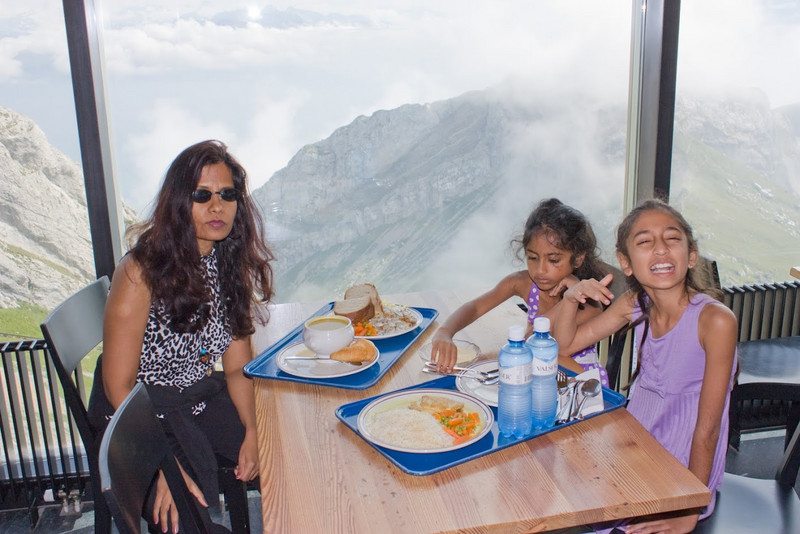 When they got back we had a lovely lunch in the mountain restaurant and later caught the gondola ride to Fräkmüntegg