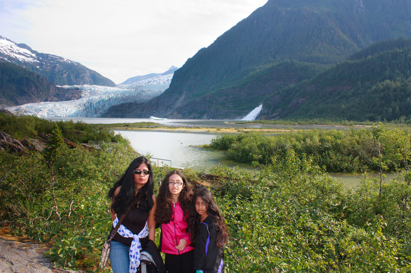 Mendenhall Glacier in the background - Juneau