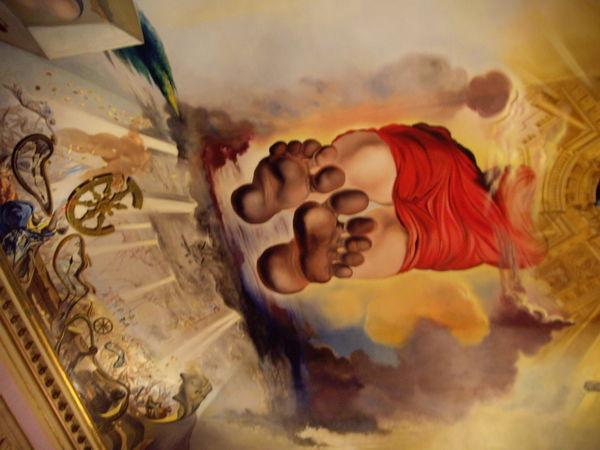 Ceiling painting in typical Dali style