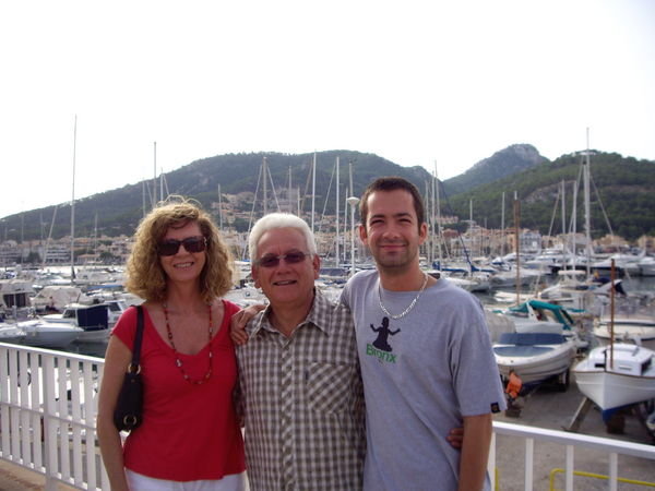 Mum, Eric and James at Port d'Andratx