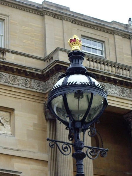 Lamp posts at Buckingham Palace