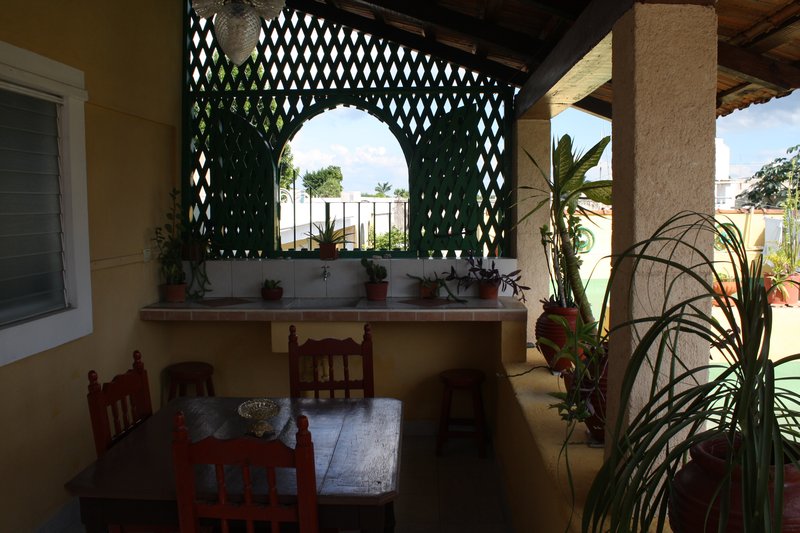 Merida - the porch of our 'penthouse'