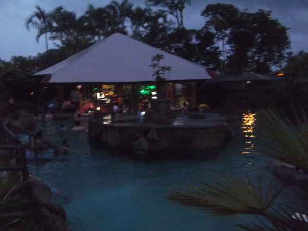 Hotsprings with swim up bar!