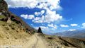 Bumpy Road At High Altitude In The Pamirs