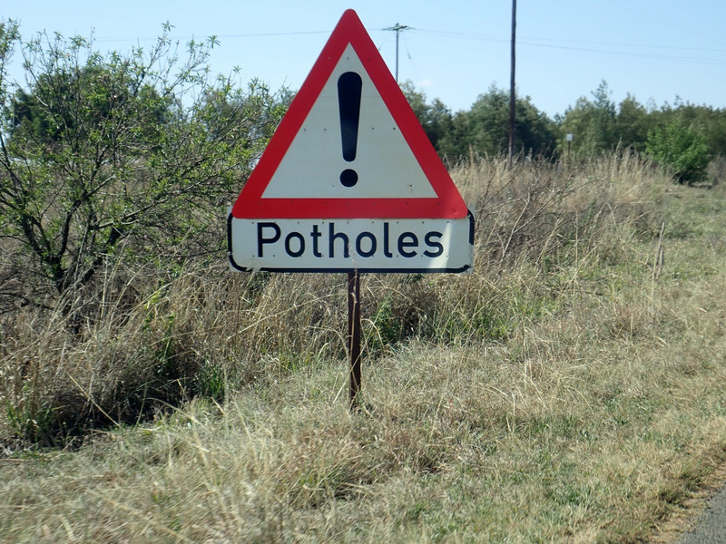 Potholes really means potholes!