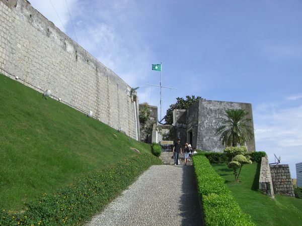 Outer wall of the Guia Fort