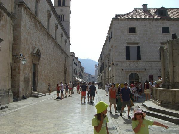 The main avenue in Dubrovnik