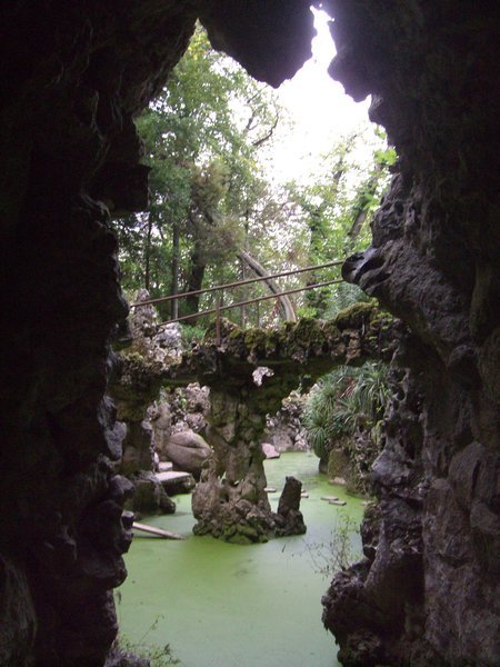 View of the Green Sludge and Bridge from the Cave