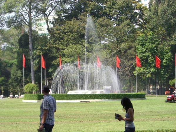 Fountains at the Independence Palace