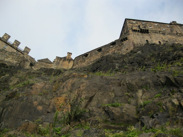 View from below the castle