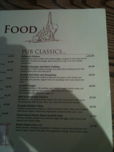 Tough choices on the pub menu