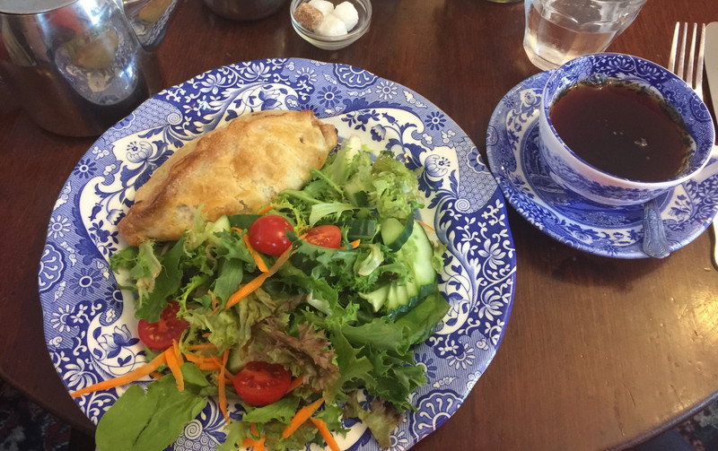 A “Kew pasty” and salad