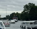Houseboats swarm the Bure River