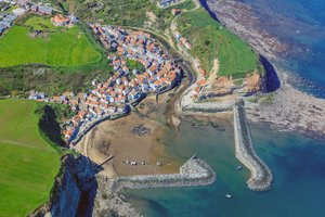 Aerial of Staithes