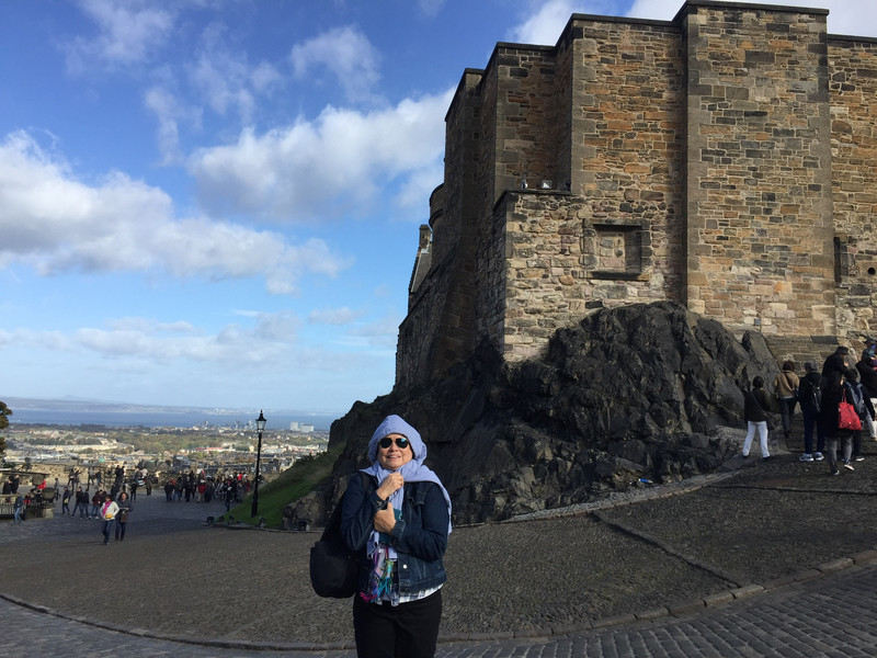 Windy and cold at the castle