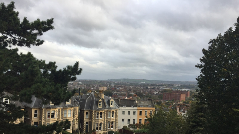 VIew of Bristol from terrace