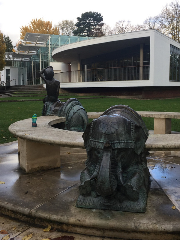 Glass House and sculpture, Leamington Spa