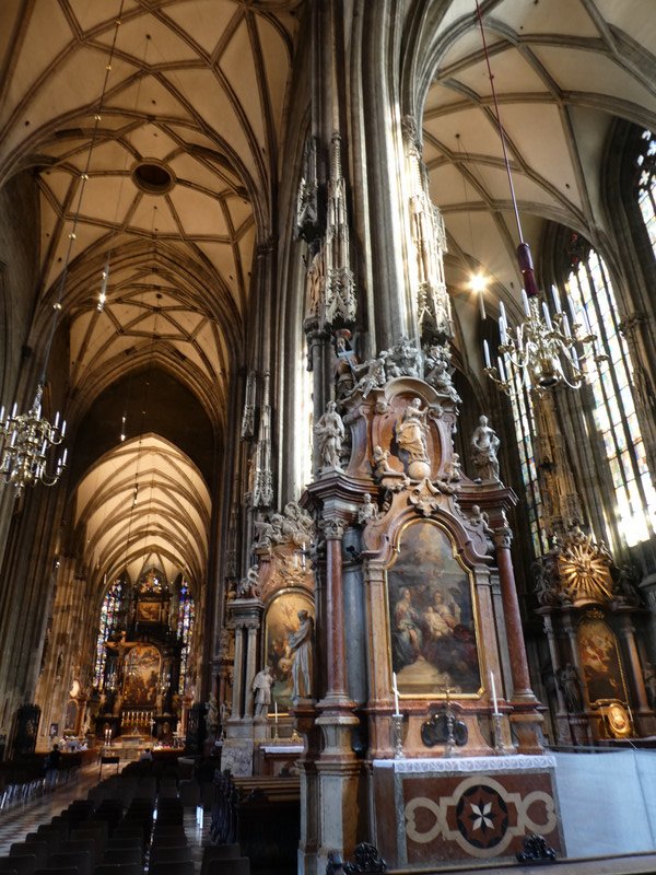 ornate interior of cathedral