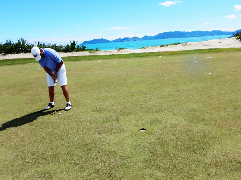 Playing Cuisinart course, Anguilla...