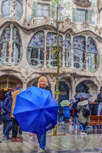 More of Gaudi...under the rain...