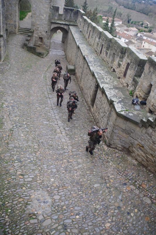 The french army is taking the Old City...smile!