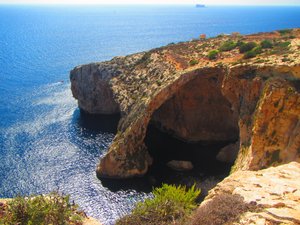 The famous Blue Grotto...