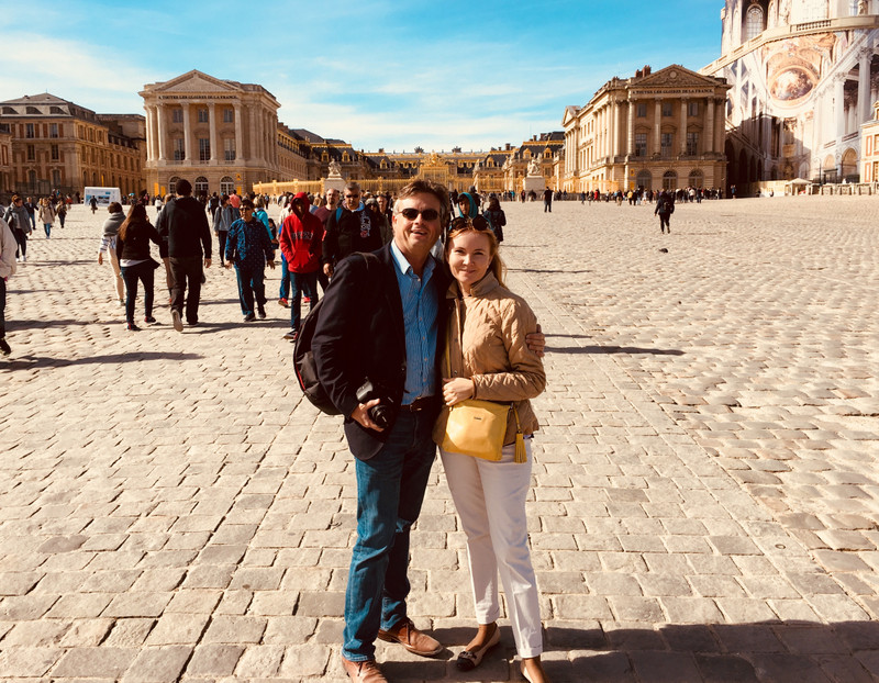We spent nearly 6 hours walking in and around Versailles castle...