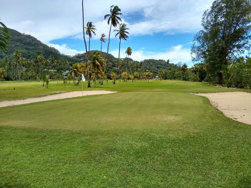 I'm spending few days per week at the Seychelles golf club...little local 9 holes, the only golf available on Mahe Island...