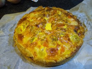 Leek and salmon trout little homemade quiche...