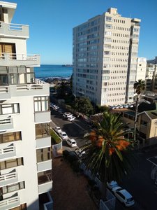 The view from our balcony in Sea Point, Cape Town...
