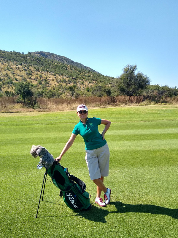 My top caddie...she doesn't carry the bag...and right behind her...3 elephants...