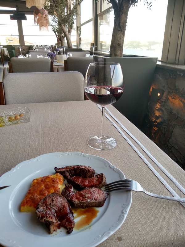At least the restaurant at the hotel is open, with a view on the Bosphorus...