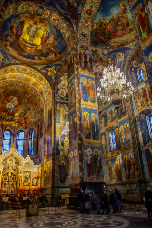 Inside the Chruch of the Savior on Spilled Blood