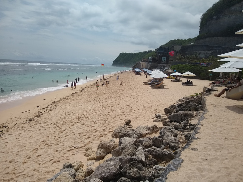 Melasti beach, the southern one beach in Bali...