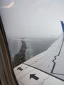 Landing in wet Marshall Islands