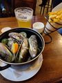 Green lips mussels in Auckland...with Belgium beer...