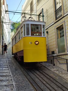 The fun part of being on the move in Lisbon...